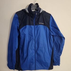 Columbia Glennaker Lake Water Resistant Windbreaker Jacket Color: Royal/Navy Blu
